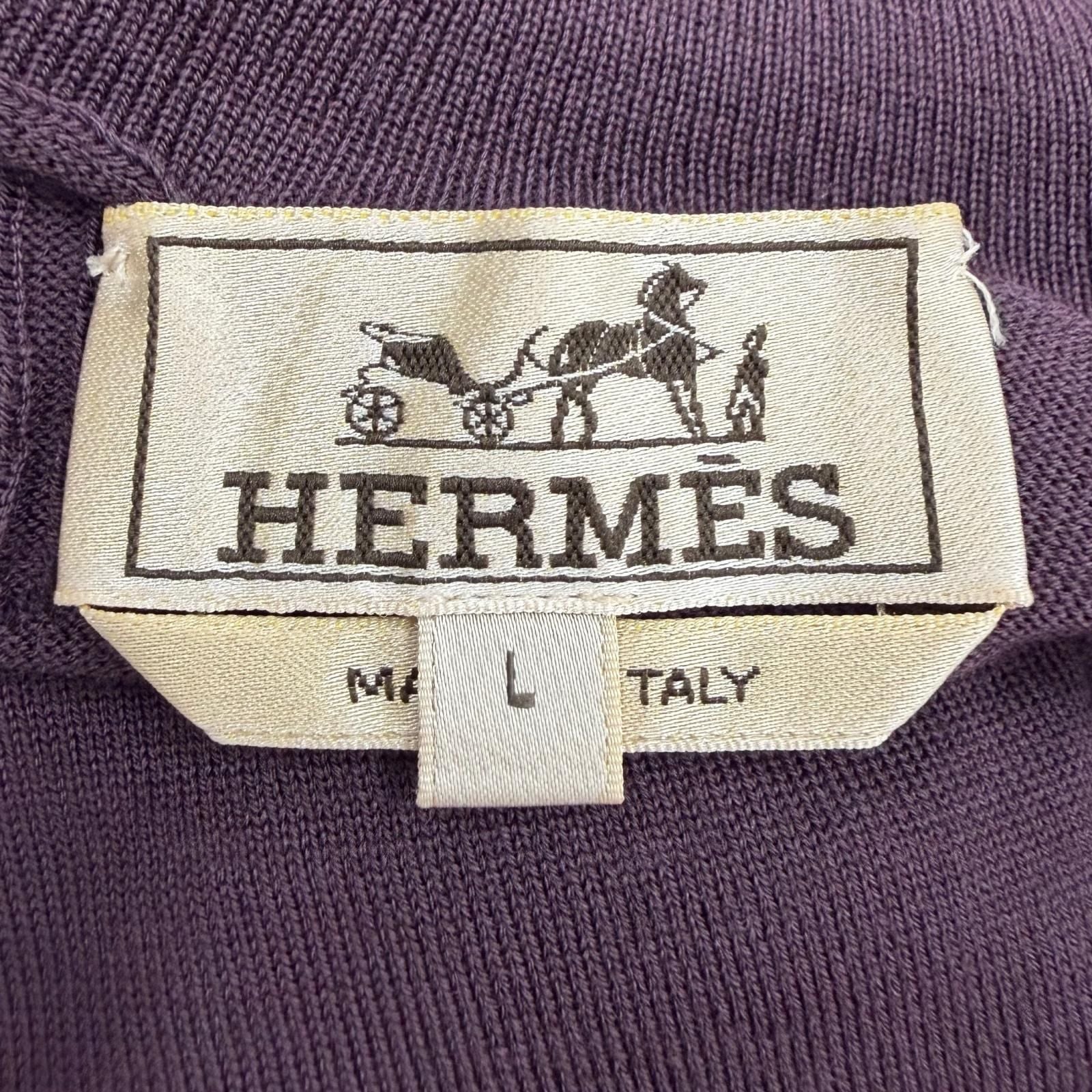 Hermes Fragmon Equestre Integral Wool Turtleneck Knit Bordeaux Sweater — view 6