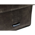 Gucci Tiger Head Shoulder Bag Suede Leather Brown Black Gold — view 8