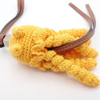 Loewe Jelly Fish Key Holder Bag Charm Cotton Cowhide Yellow Pawn — view 2
