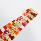 Hermes Tsuiri People Who Play in the Water 100% Silk Orange Pawn Scarf — view 5