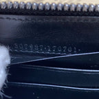 Gucci Zip Up Zip Around Wallet Embossed Black — view 6