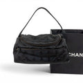 Chanel New Travel Line Vanity Pouch Black Nylon Canvas