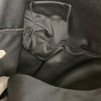 Fendi Tote Bag Cotton Jersey Leather Black Vintage — view 6