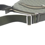 Gucci Small Messenger Bag GG Supreme Canvas Khaki Silver — view 8