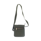 Gucci Small Messenger Bag GG Supreme Canvas Khaki Silver — view 7