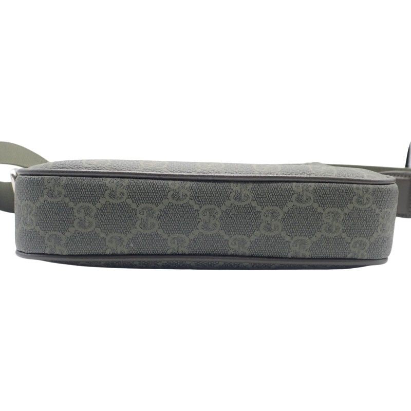 Gucci Small Messenger Bag GG Supreme Canvas Khaki Silver — view 6