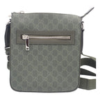 Gucci Small Messenger Bag GG Supreme Canvas Khaki Silver — view 2