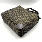 Fendi Zucca Tote Bag Canvas Leather Brown Vintage — view 2