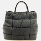 Prada Tote Bag Nylon Enamel Patent Black — view 4
