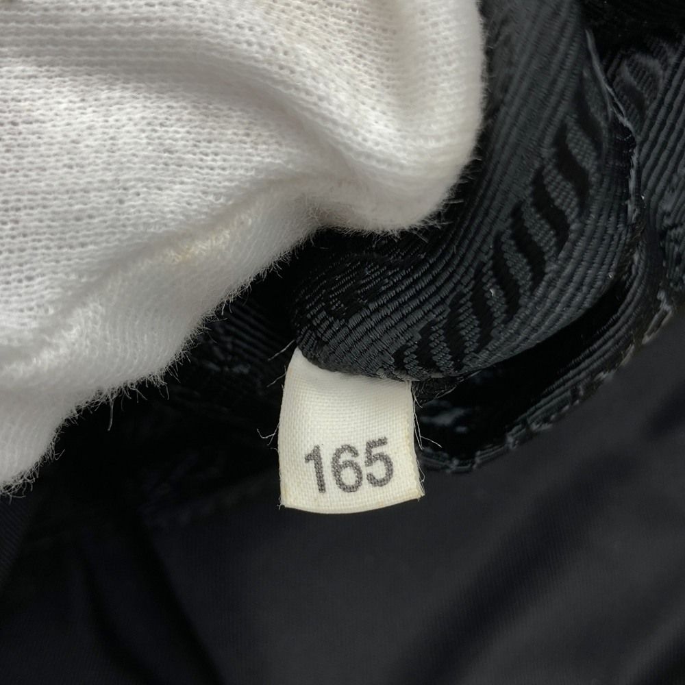Prada Tote Bag Nylon Enamel Patent Black — view 8