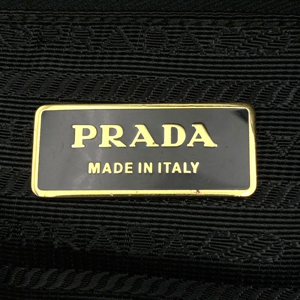 Prada Tote Bag Nylon Enamel Patent Black — view 7