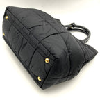 Prada Tote Bag Nylon Enamel Patent Black — view 2