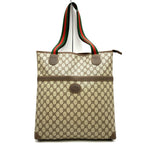 Gucci Tote Bag GG Supreme Sherry Brown Vintage
