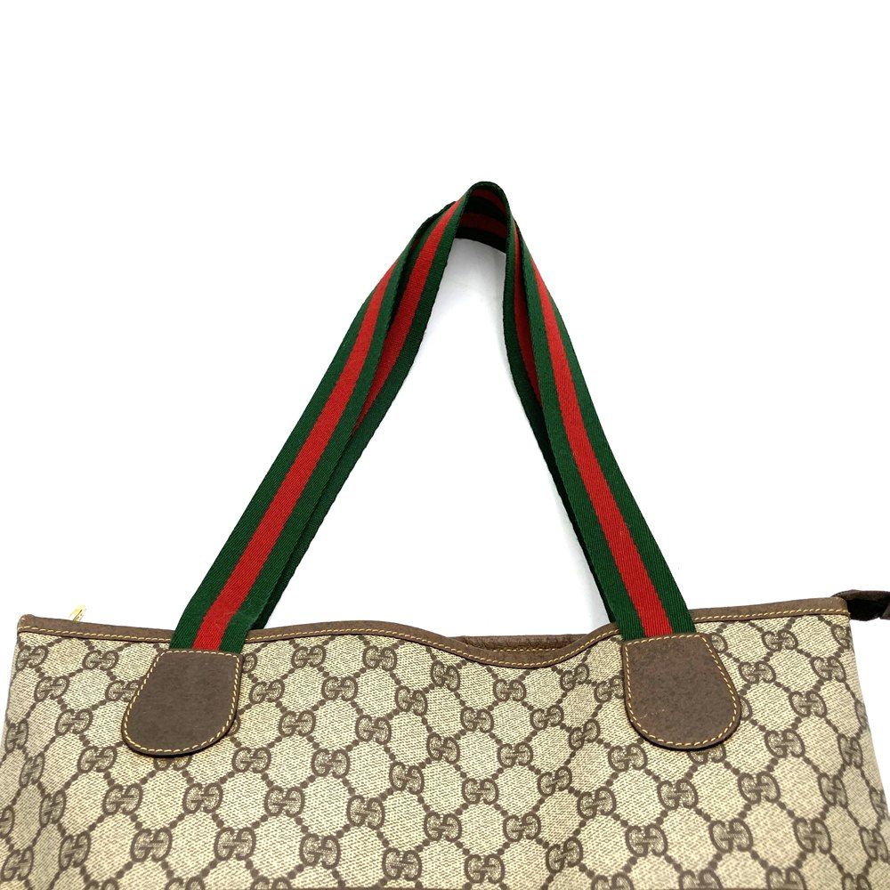 Gucci Tote Bag GG Supreme Sherry Brown Vintage — view 5