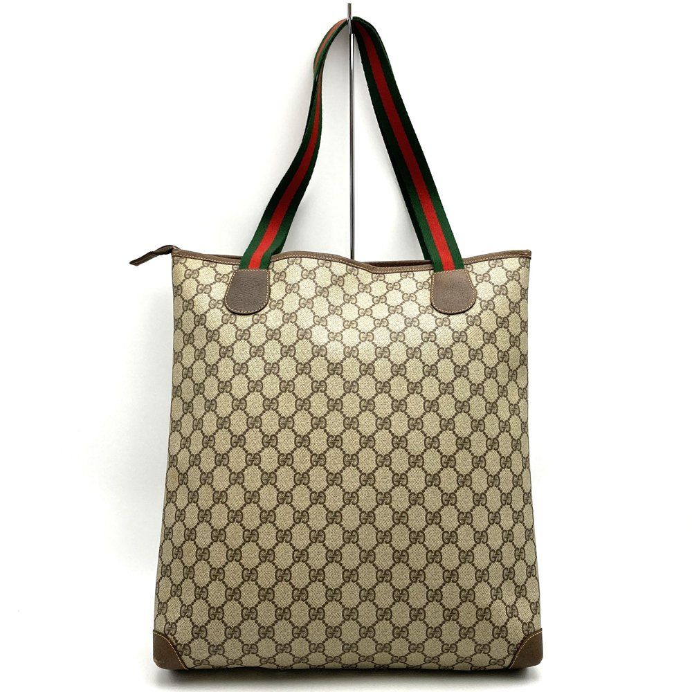 Gucci Tote Bag GG Supreme Sherry Brown Vintage — view 4
