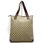 Gucci Tote Bag GG Supreme Sherry Brown Vintage — view 4