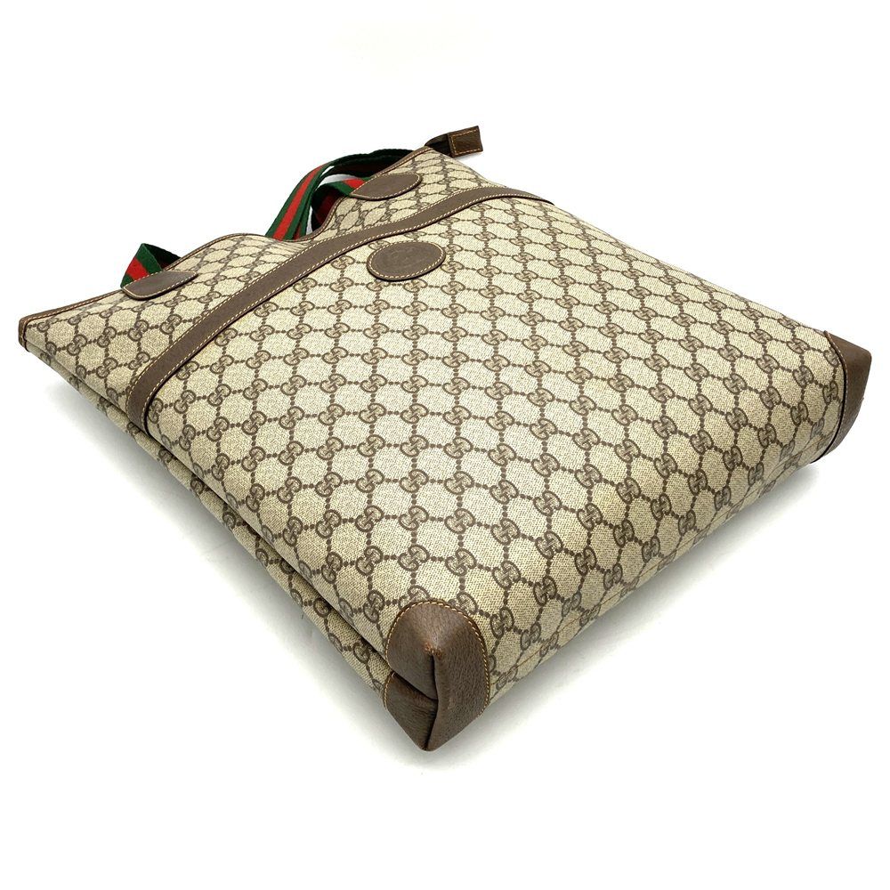 Gucci Tote Bag GG Supreme Sherry Brown Vintage — view 3