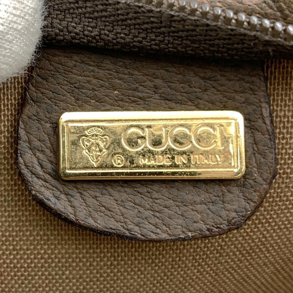 Gucci Tote Bag GG Supreme Sherry Brown Vintage — view 7