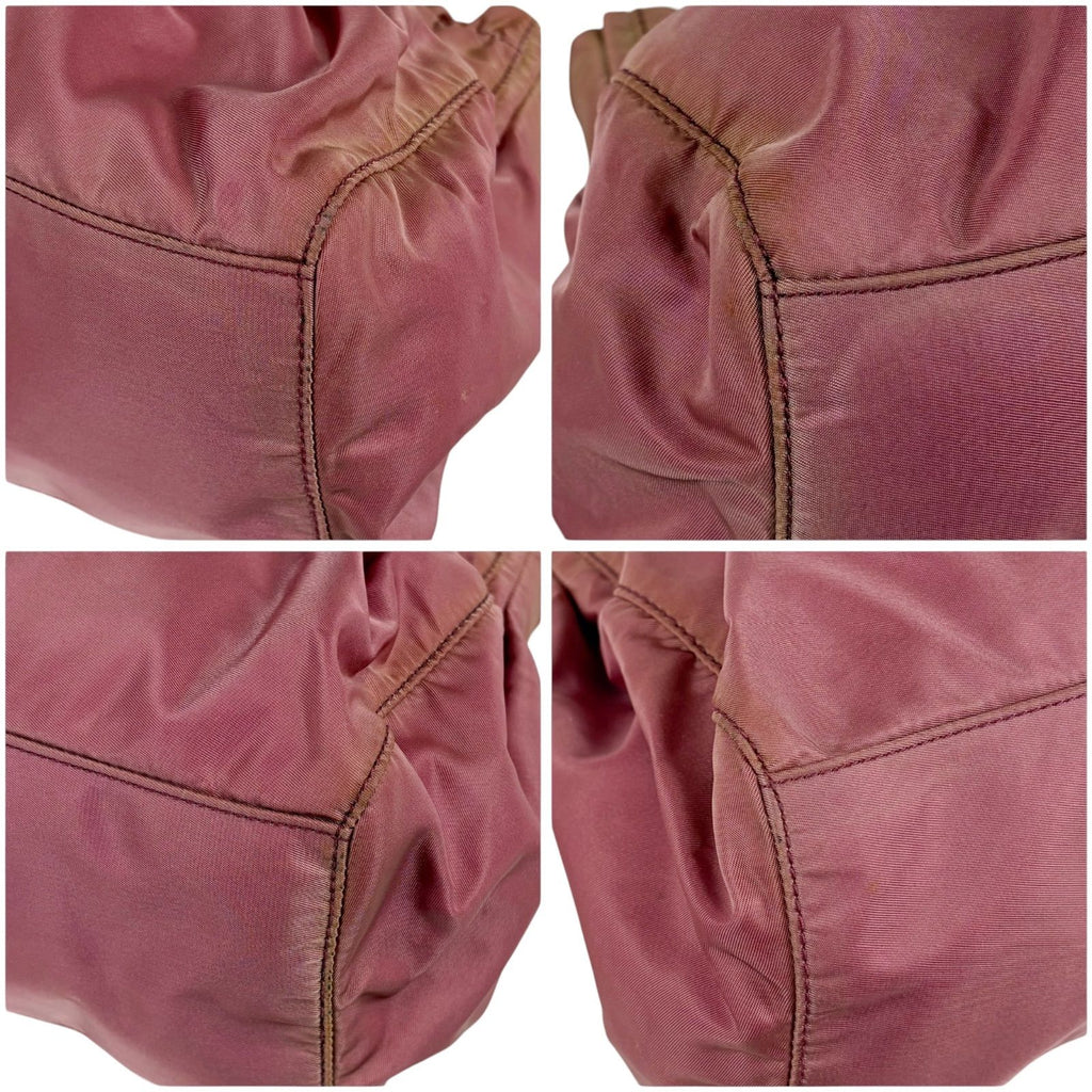 Prada Shoulder Bag Tessuto Bow Nylon Pink Ribbon 2-Way — view 6