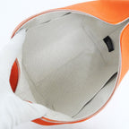 Hermes Brid-a-brac GM Orange Silver Handbag Pouch — view 6