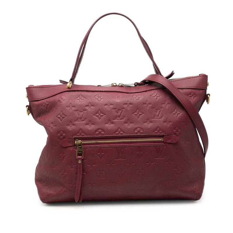 Louis Vuitton Monogram Empreinte Bastille MM Tote Shoulder Bag 2-Way Aurore