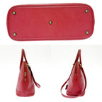 Hermes Courchevel Bolide 35 Gold Handbag Rouge — view 3