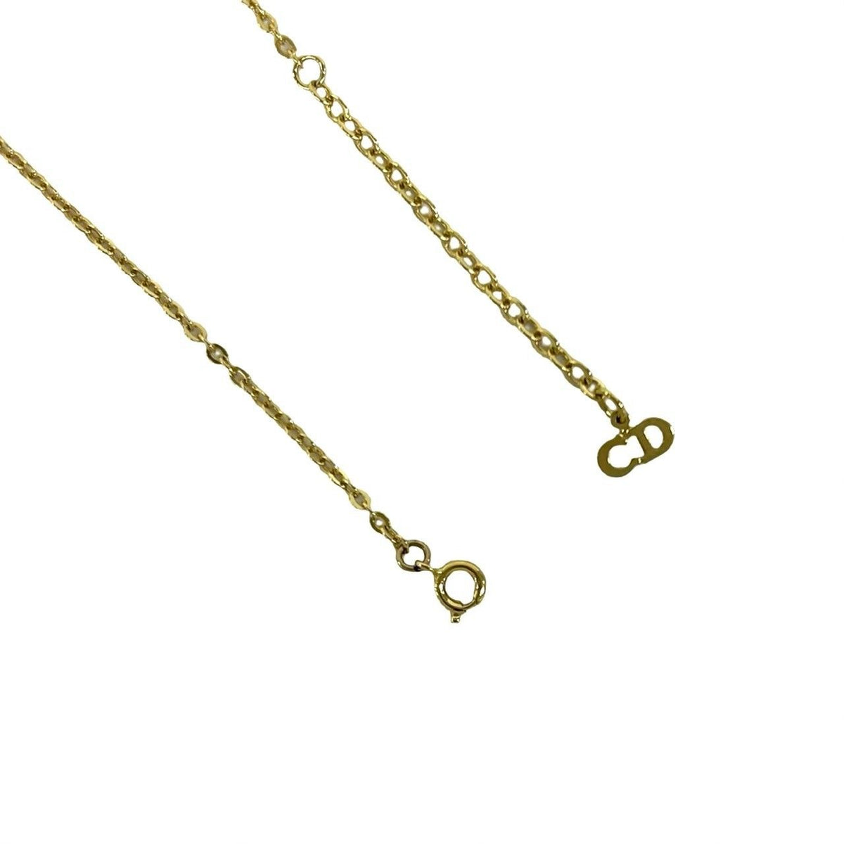 Dior Logo Pendant Choker Gold — view 4