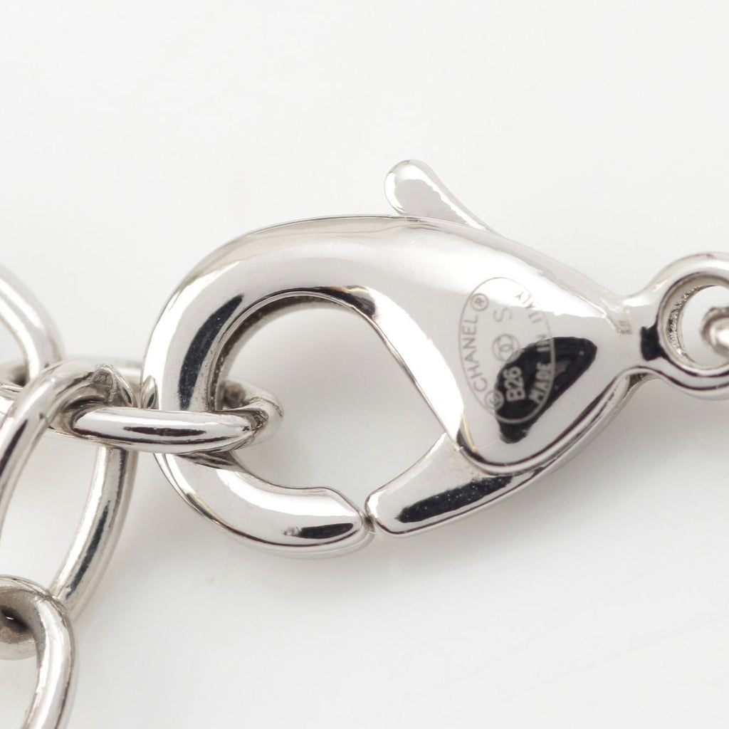 Chanel CC Logo Star Silver Necklace — view 8