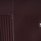 Hermes Medle Lambskin Sheep Leather Pleated Skirt Brown 38 — view 4