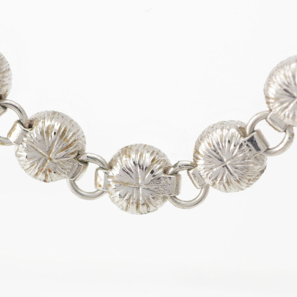 Chanel 24 Pearl Rhinestone Necklace Silver — view 8
