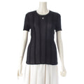 Chanel Coco Beach CC Logo Rib T-Shirt Black 42