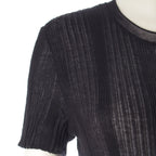 Chanel Coco Beach CC Logo Rib T-Shirt Black 42 — view 6