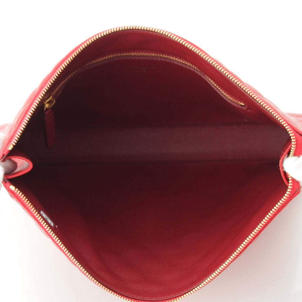 Chanel Lambskin Quilted CC Logo Clutch Bag — view 6