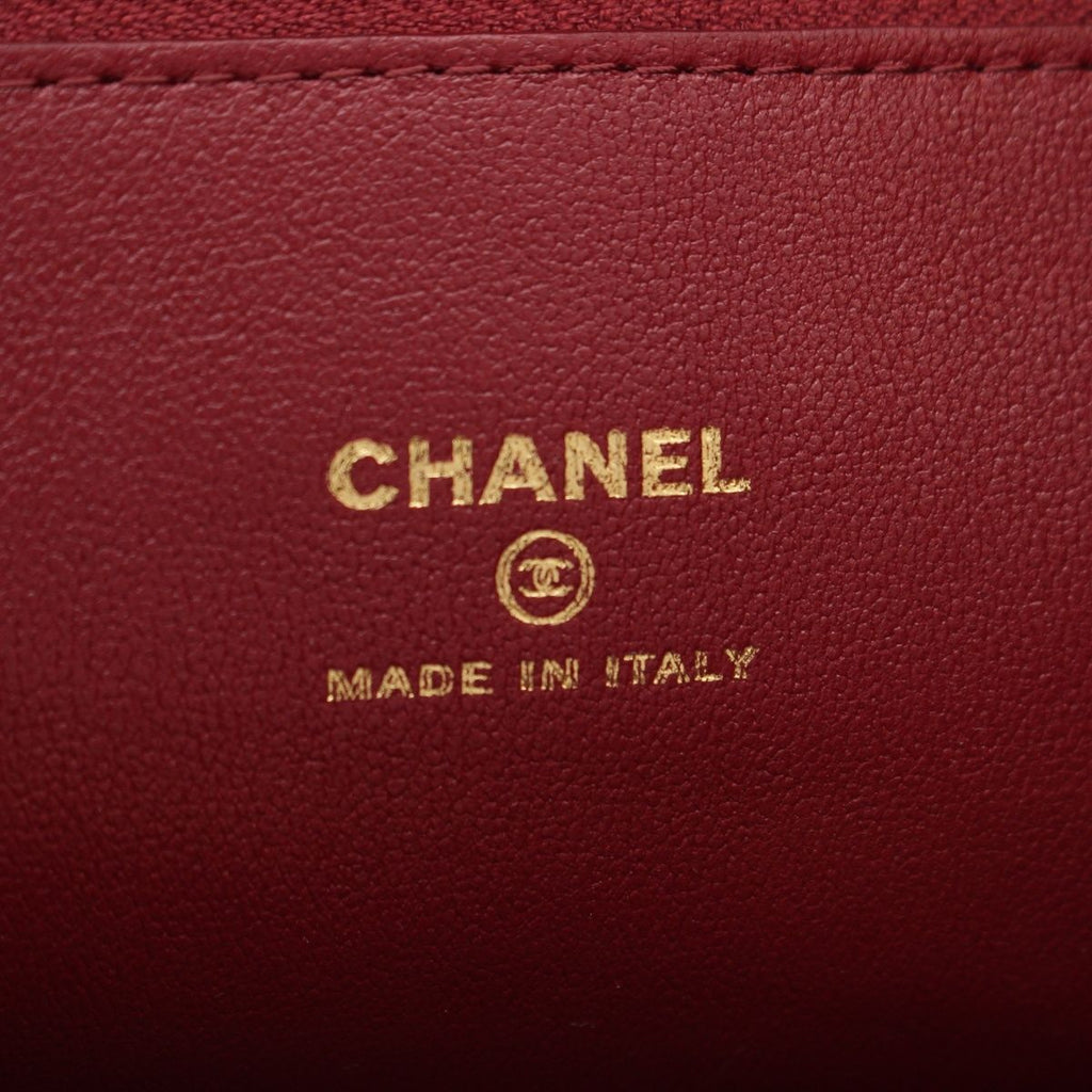 Chanel Lambskin Quilted CC Logo Clutch Bag — view 7