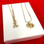 Dior CD Logo Pendant Gold