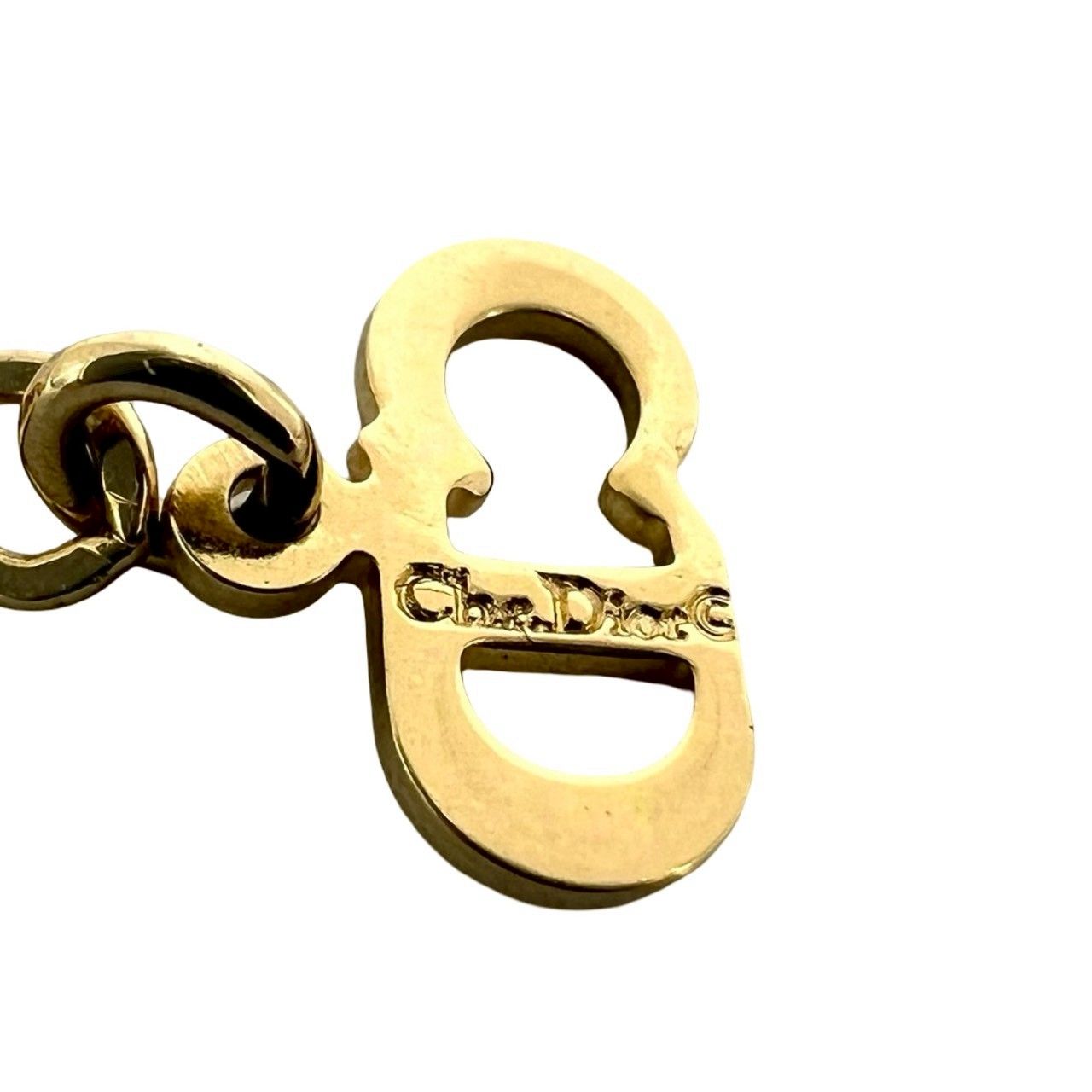 Dior CD Logo Pendant Gold — view 3
