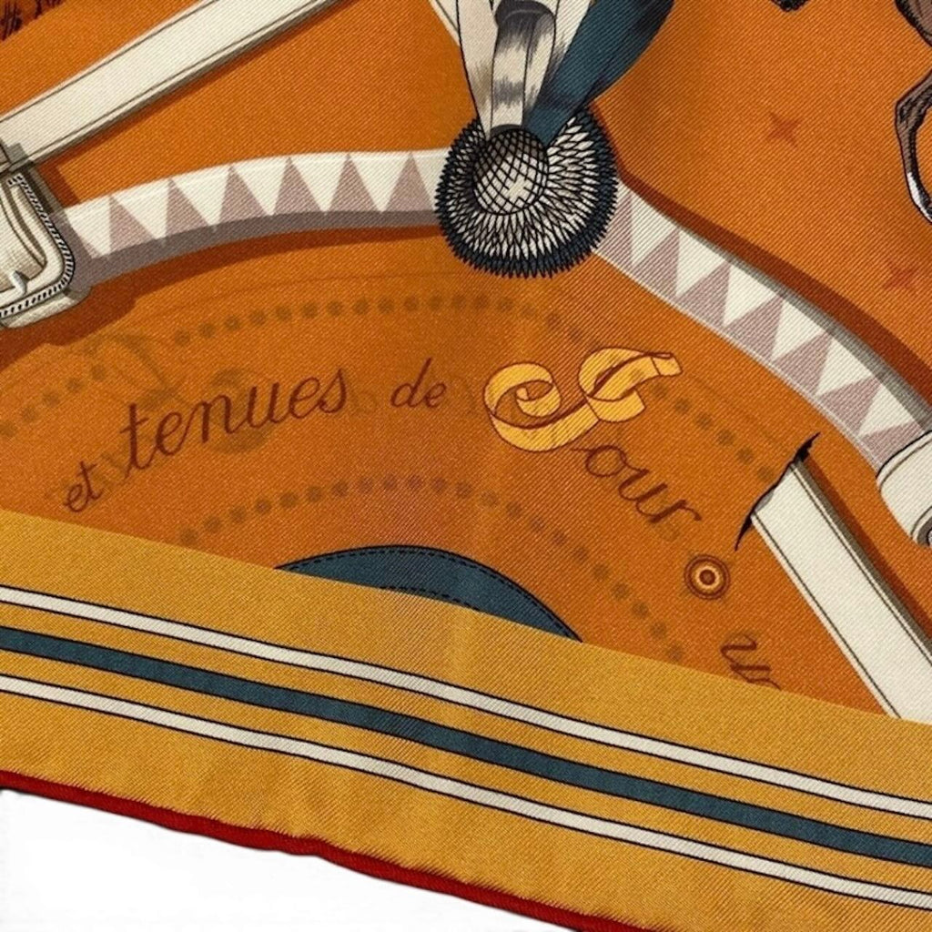 Hermes Carre 90 Double Face Horsewear Silk Scarf — view 5