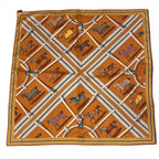 Hermes Carre 90 Double Face Horsewear Silk Scarf