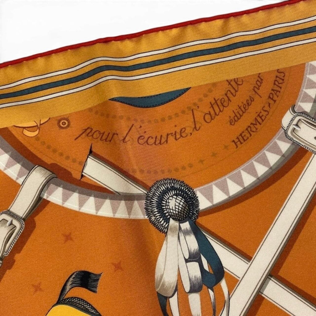 Hermes Carre 90 Double Face Horsewear Silk Scarf — view 8