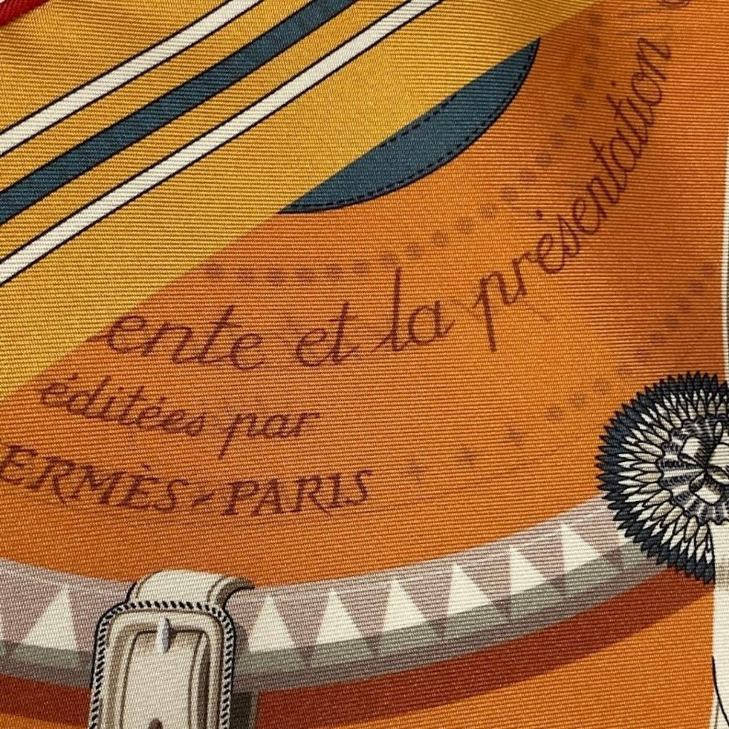 Hermes Carre 90 Double Face Horsewear Silk Scarf — view 6