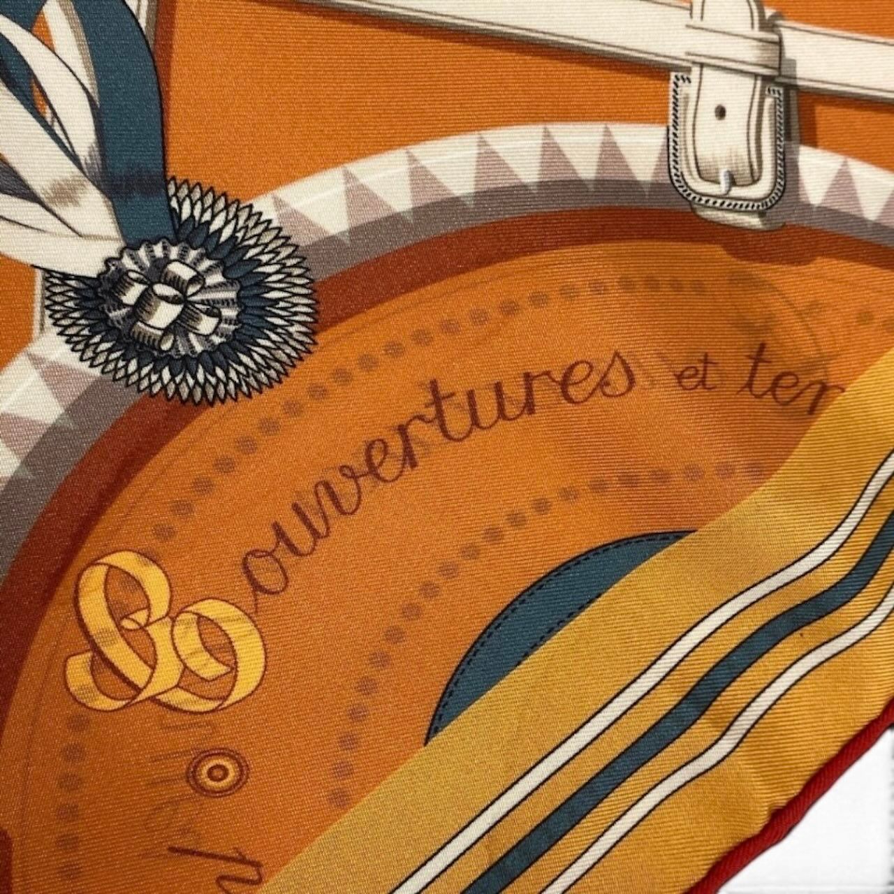Hermes Carre 90 Double Face Horsewear Silk Scarf — view 7