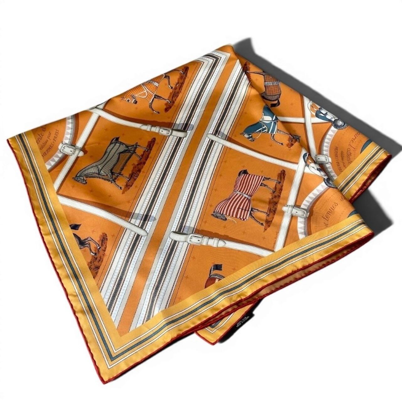 Hermes Carre 90 Double Face Horsewear Silk Scarf — view 2