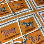 Hermes Carre 90 Double Face Horsewear Silk Scarf — view 4