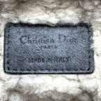 Dior Caro Chain Shoulder Bag Back Shearling Gray — view 7