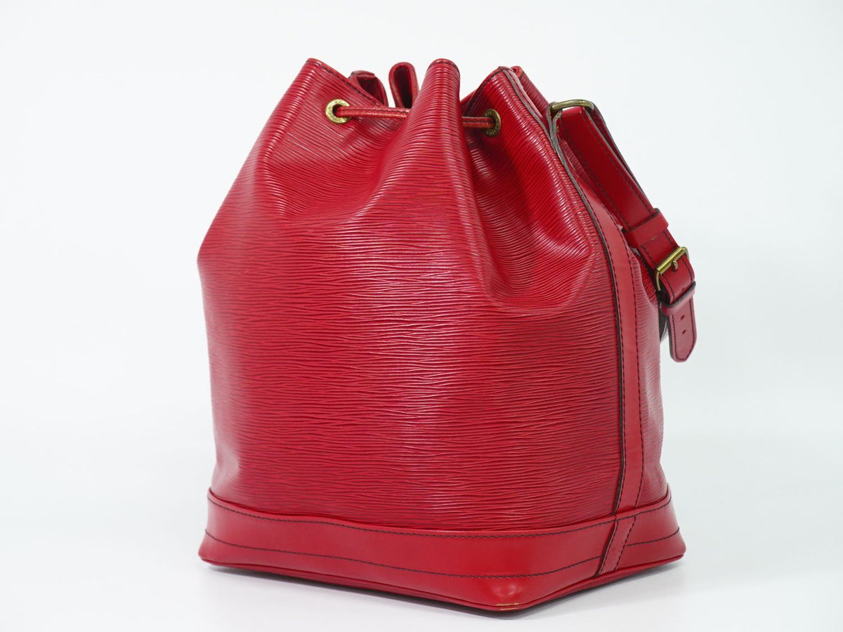 Louis Vuitton LV Noe Epi Leather Shoulder Bag Castilian Red — view 2
