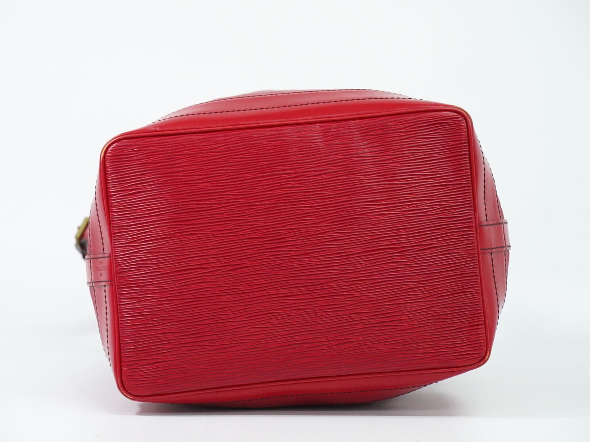 Louis Vuitton LV Noe Epi Leather Shoulder Bag Castilian Red — view 3