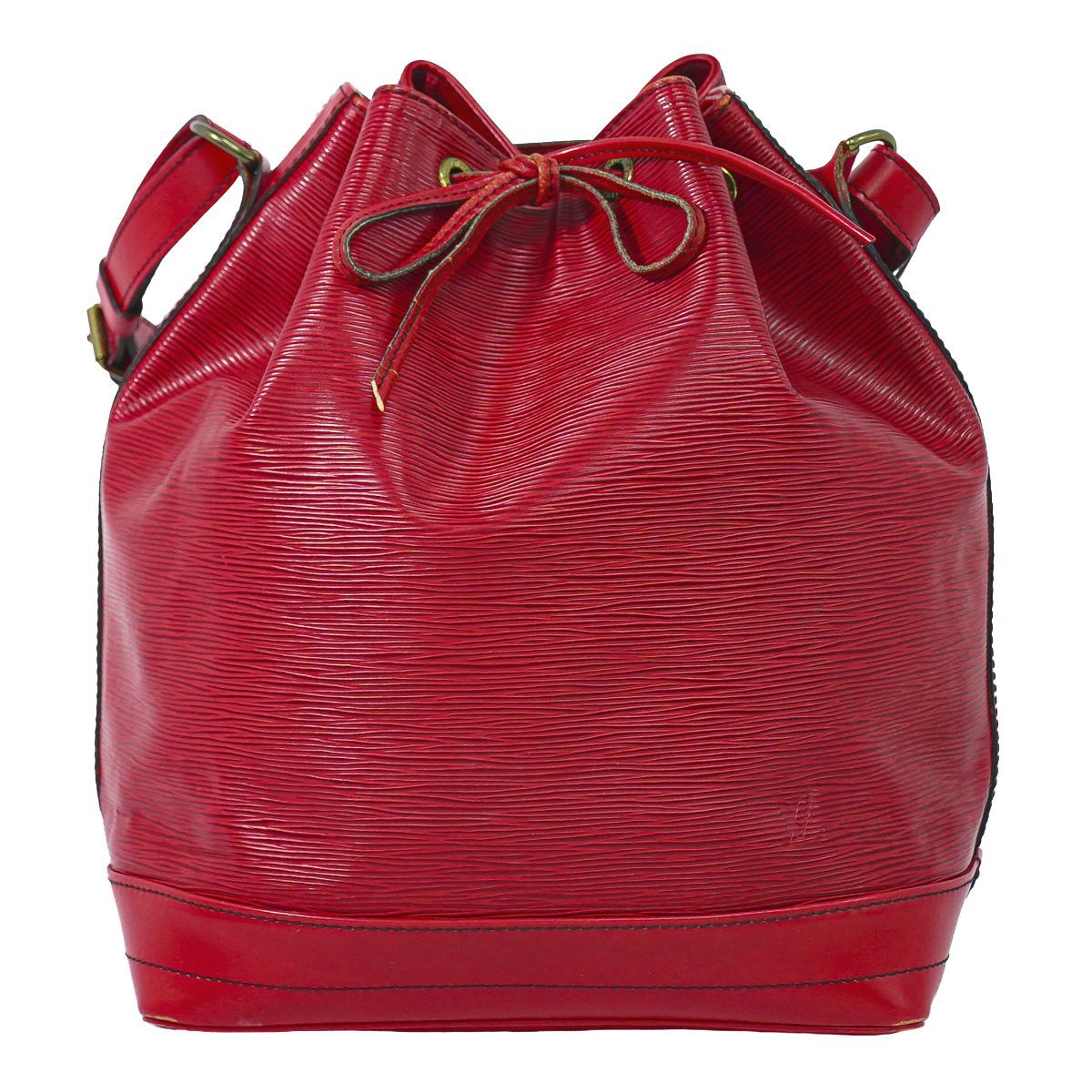 Louis Vuitton LV Noe Epi Leather Shoulder Bag Castilian Red