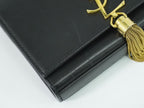 Saint Laurent YSL Kate Tassel Chain Shoulder Bag Pochette Leather Black — view 7