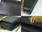 Saint Laurent YSL Kate Tassel Chain Shoulder Bag Pochette Leather Black — view 8