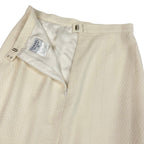 Chanel Tweed Skirt Tight 42 Ivoryu-l — view 5